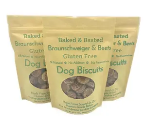 3 Pack - Braunschweiger & Beets Gluten Free Gourmet Dog Biscuits