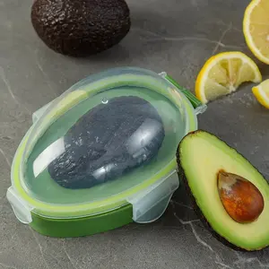 Avocado Preservation Box, Reusable Transparent Lid, Refrigerator Storage Container, Keeps Avocados Fresh Longer, Multifunctional Kitchen Accessory, Keeper, Snack Storage Container