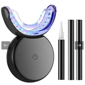 Teeth Whitening Kit White Tooth - DOUCEUR Teeth Whitener Professional with 32X LED Bleaching Light 3Pcs Non Sensitive Teeth Whitening Gel Pens - for Smile White Teeth Quickly and Gently Oral