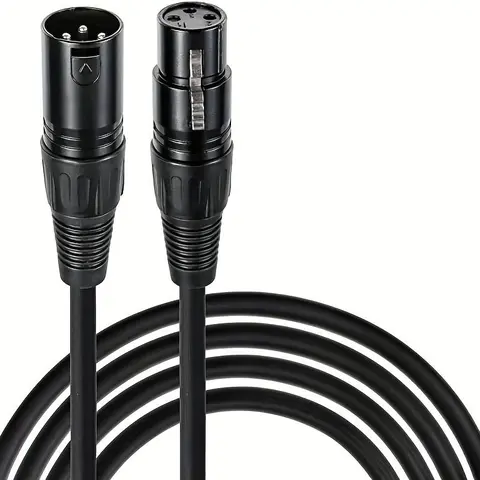 Balanced XLR Patch Cords, 3/6/10/15ft Microphone Cables, Shielded Microphone Cable for Studio Recording and Live Production, Christmas Gift