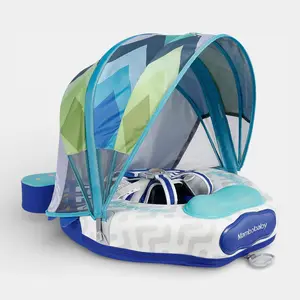 Heccei FoamCore Ultra Safety ColorFish Baby Float for 3M-2Y | UPF 50+ Removable Canopy