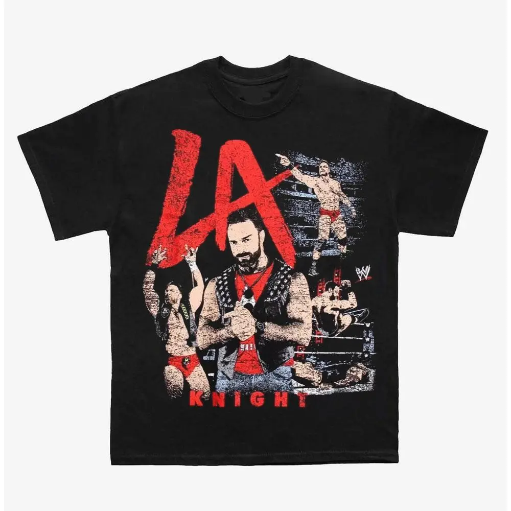 Classic LA Knight Graphic Tee, Professional Wrestling Fan Shirt, Premium Cotton Apparel