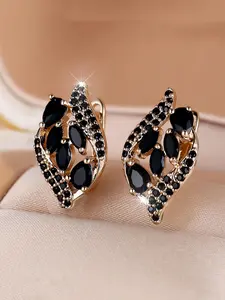 Elegant Rhinestone Decorated Stud Earrings, Fashionable Jewelry for Women for Party, Daily Clothing Decor, Trendy All-match & Exquisite Jewelry for Birthday Gift, Zircon Stud Earrings