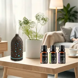 Star Hollow Diffuser, Auto Shutoff, 7 Color Options, Quiet Ultrasonic Aromatherapy for Bedroom, Office