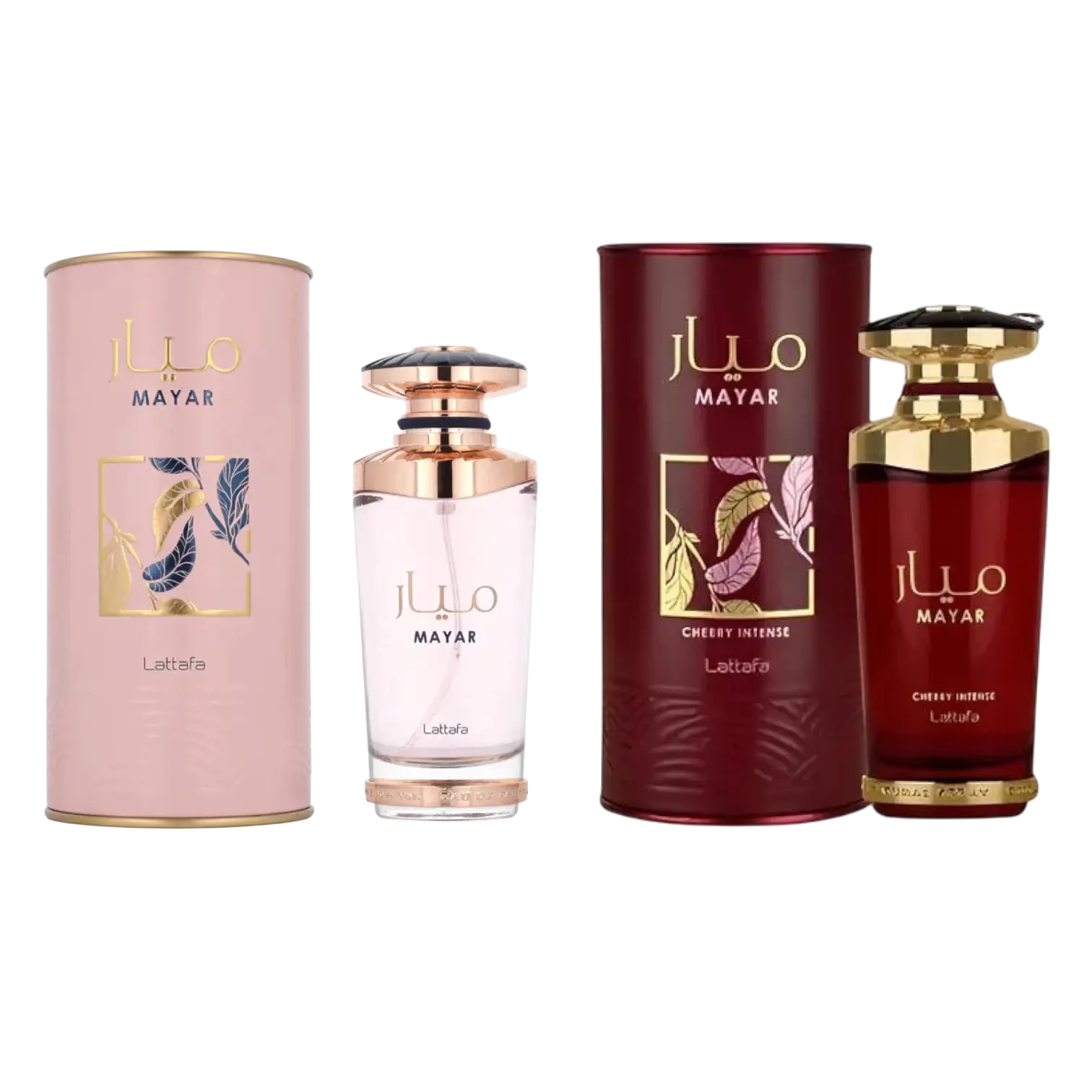 (2pc Bundle Pack) Mayar + Mayar Cherry Intense by Lattafa EDP Spray, 3.4oz