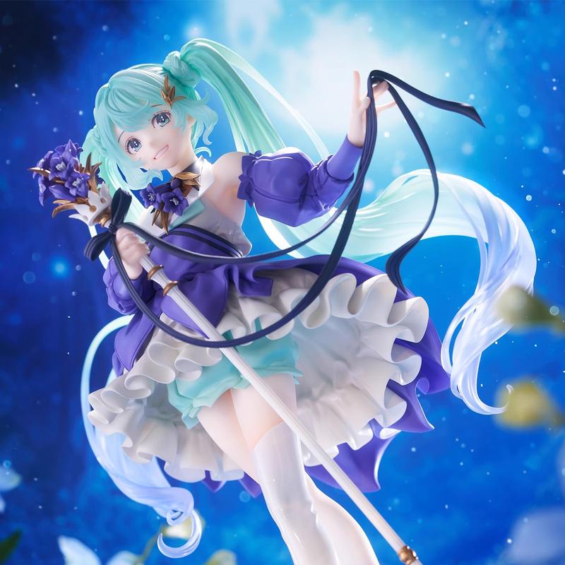 AMP+ Series Hatsune Miku 2025/2024 Birthday Party Ver. PVC Anime Figure Official Figurine Collectible Model Table Ornament Fan Collection Holiday & Birthday Gifts
