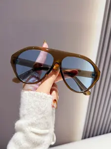 European and American Style Oversized Neon Frame Glasses, Perfect for Outdoor, Travel, and Daily Wear, Vintage Aesthetic
