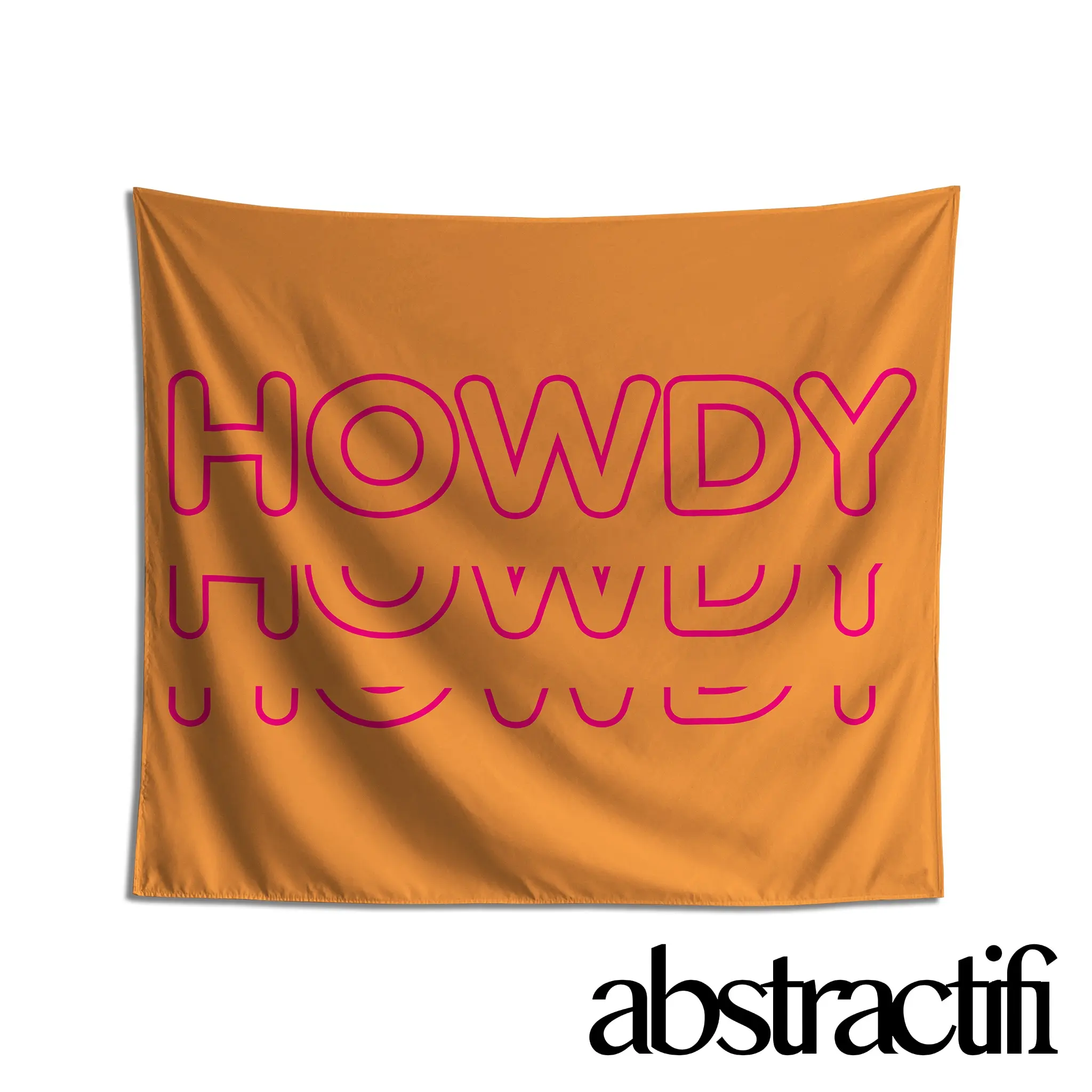 Howdy Howdy Howdy Western Wall Flag Home Decoration for Dorms & Apartments