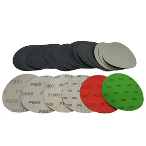 24pcs 125mm Wet/dry Sanding Discs Set, Grit 600-3000, Hook Loop Flocking Tracing Pad, for Grinder and Polishing Machine