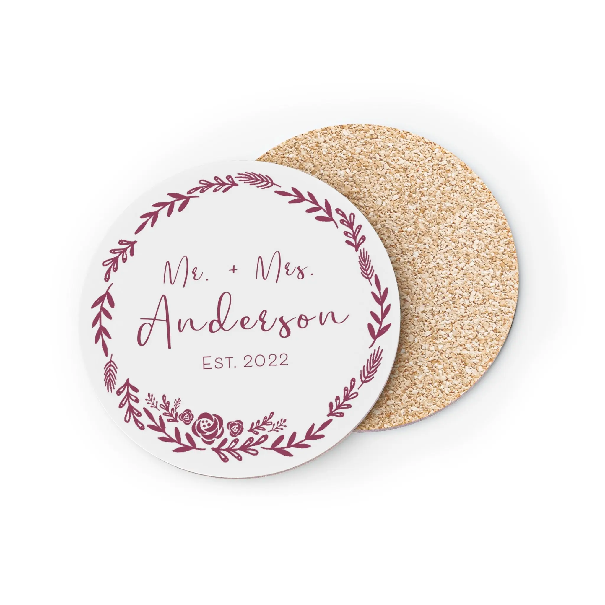 Round Framed Customized Coasters Classic Tableware