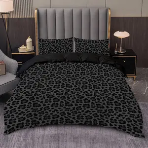 3pcs Leopard Print Bedding Set, Includes 1 Fitted Sheet & 2 Pillowcases, Suitable for All Seasons