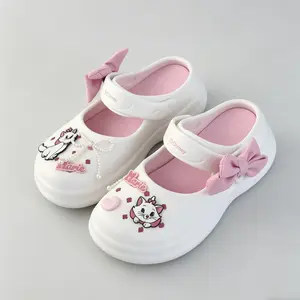 MINISO Disney Marie Cat Mary Jane Slippers, Fashion Sweet & Cute Women's Slide Sandals, Cozy Casual Indoor Outdoor Footwear, Trendy Aristocats Merch