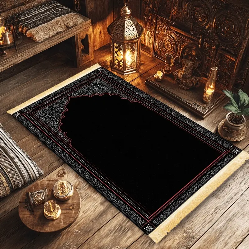 1pc Night Dream Weaver Prayer Mat - Muslim Prayer Rugs, Durable Mat, 100% Polyester, Machine Washable, for Indoors/Outdoors, Ideal for Pilgrimage & Meditation, Islamic Wall Art