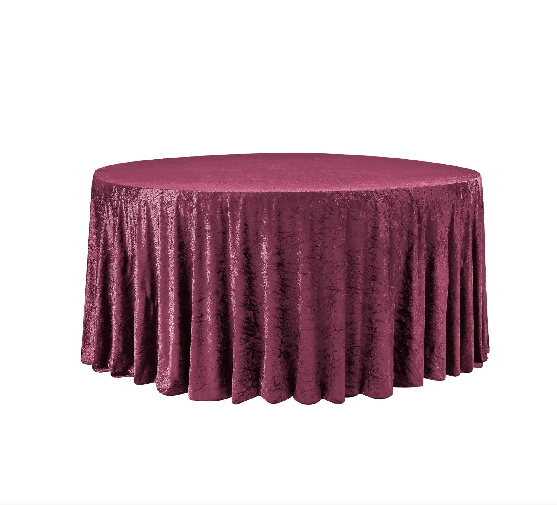 Luxury Velvet Crush/Stretch Table Cloth for Rectangle Round Tables Stain & Wrinkle Resistant Soft Touch Elegant Home Decor Red Green Blue White
