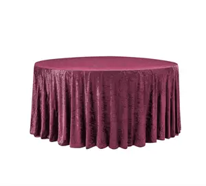 Luxury Velvet Crush/Stretch Table Cloth for Rectangle Round Tables Stain & Wrinkle Resistant Soft Touch Elegant Home Decor Red Green Blue White