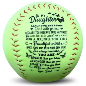 Moactiv 1pc''To MY Daughter '' International Standard Softball, Gift For Daughter