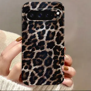 Leopard Print Animal Texture Film Hard Phone Case Suitable for Google Pixel 9 Pro XL/9 Pro 5G/9/ 8 Pro/ 8/ 8A/ 7 Pro/ 7/ 7a/10/10 Pro/10 Pro XL, All Inclusive Cover,Perfect As a Gift for Family, Friends