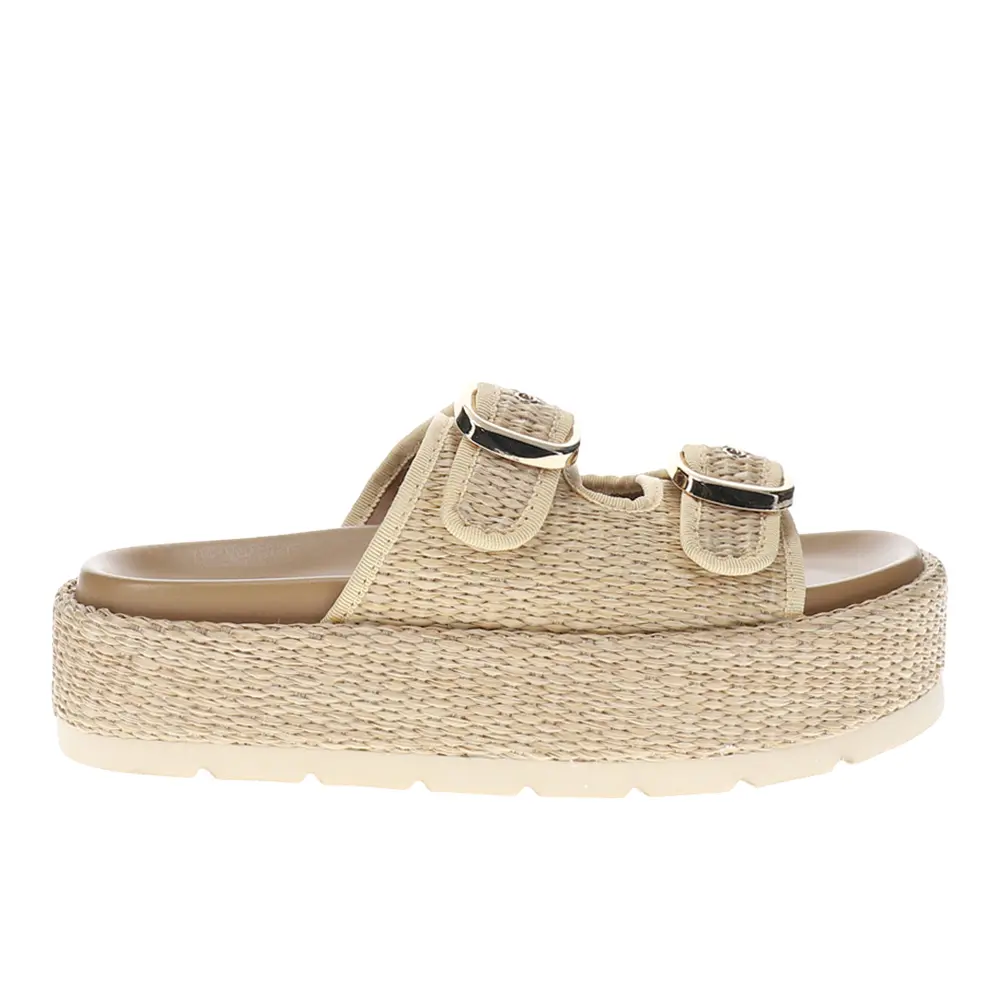 Corkys Womens No Filter Platform Casual Sandals Casual Mid Heel 2-3" - Beige