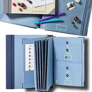 Accordion-Style Life File Organizer - Important Folder Binder, File Storage Box, Manila Pocket File Folder, Suitable For Storing Passports, Birth Certificates And Important Documents, For Use In Offices And Homes