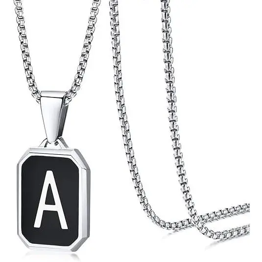 Drip Oil Letter A Necklace