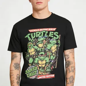 Teenage Mutant Ninja Turtles >   Classic Retro Pattern T-Shirt Winter Clothing Teenage Mutant Ninja Turtles Pattern T-Shirt Gift for Fans Gift, Perfect Gift Menswear, Front printing, Gift Anime Fans, Anime Lovers.
