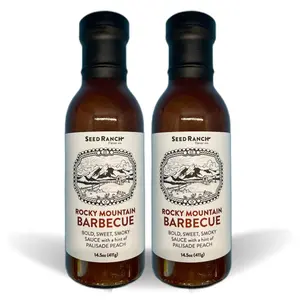 Rocky Mountain Barbecue Sauce - Sweet Smoky, Tangy Flavor with a Hint of Upcycled Colorado Peach