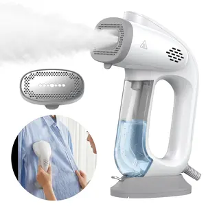 [Summervibes] Garment Steamer for Clothes, 2300Pa Suction for Clothes Grips, 5s Fast Heating, Steamer Iron 2 In 1, Compatible with 110V–240V Voltages Globally Compatible, Portable Travel Clothing Steamer Iron