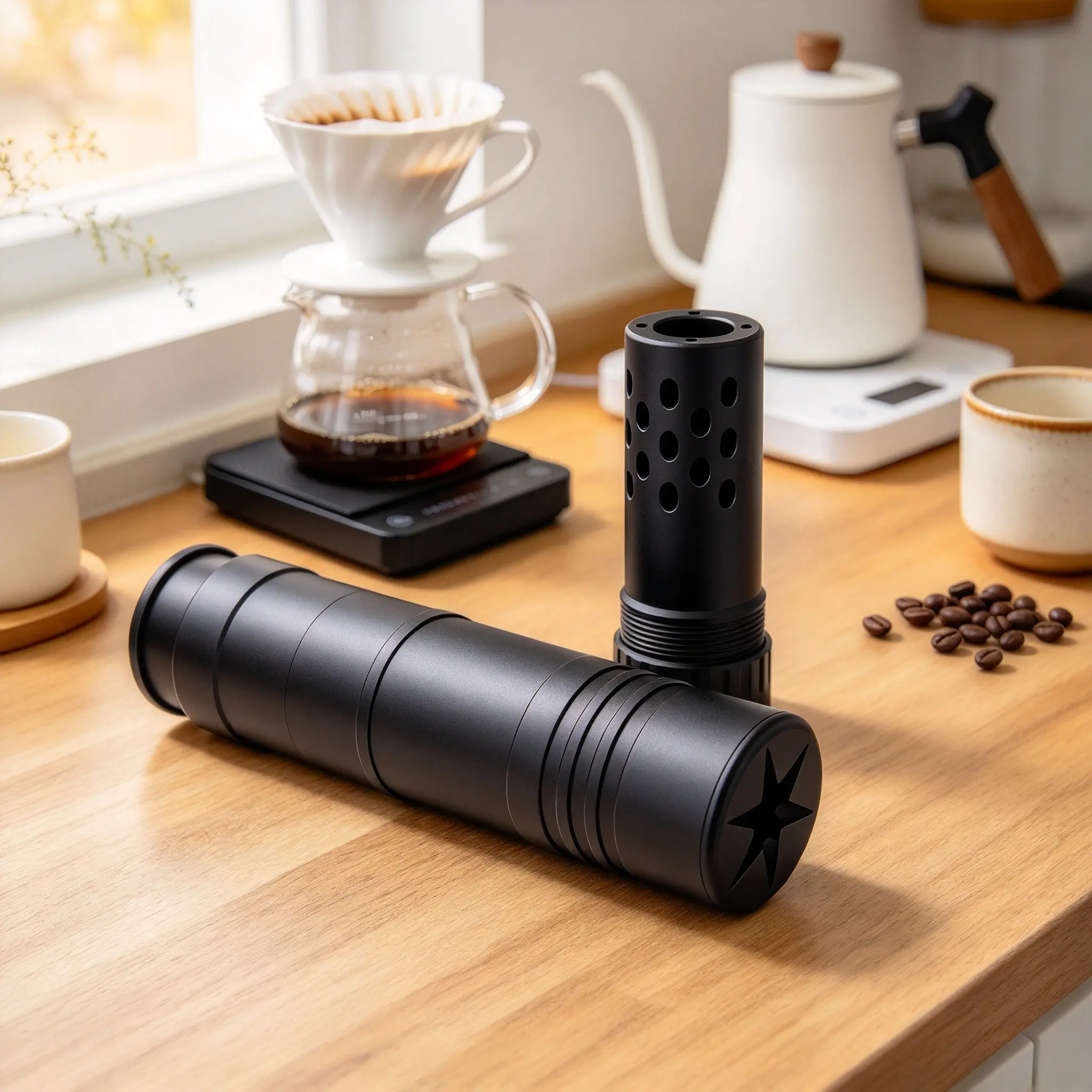 LS Matte Black Metal Kitchen Gadget