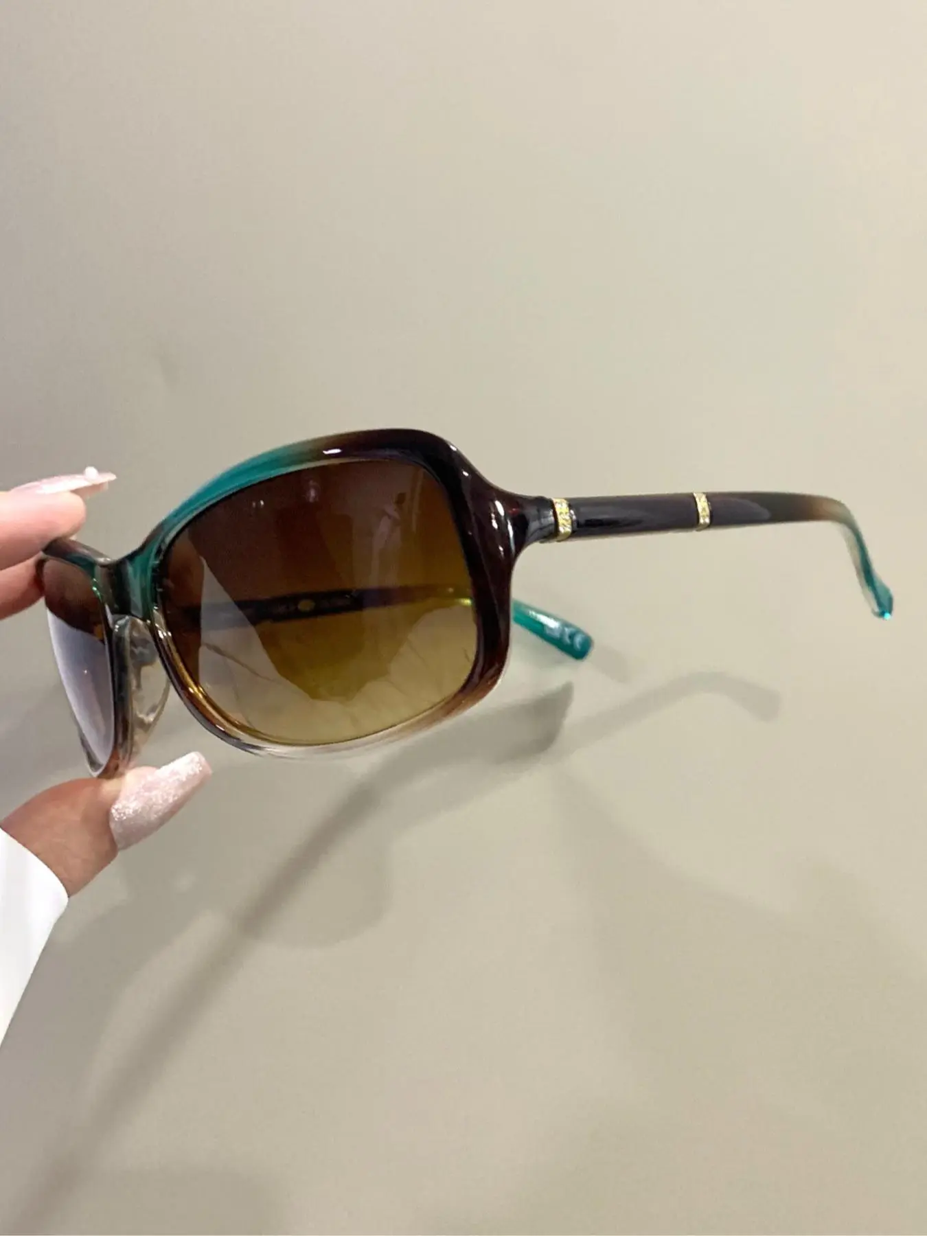Punk Patchwork Glasses Trendy Fashion Decorative Eyewear Men Women, PC Frame Material All Season Wear Eyeglasses, Trendy Shades, Stylish Glasses