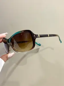 Unisex Punk Style Rectangular Fashion Glasses, PC Frame, Decorative Eyeglasses, All Seasons Wear