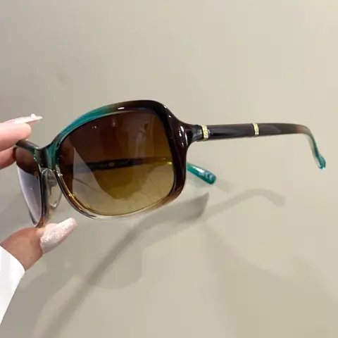 Unisex Punk Style Rectangular Fashion Glasses, Stylish Glasses, PC Frame, Decorative Eyeglasses, Suitable for All Seasons