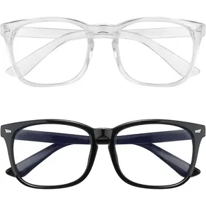 Blue Light Blocking Glasses, 2 Pack Blue Light Glasses Men, Blue Light Glasses Women Eyeglasses Bluelight Eyestrain Digital Time Digital Device