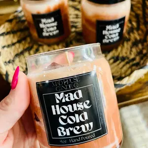 Mad House Cold Brew Coffee Candle - Hand Poured 9oz Scented Candle for Home Fragrance