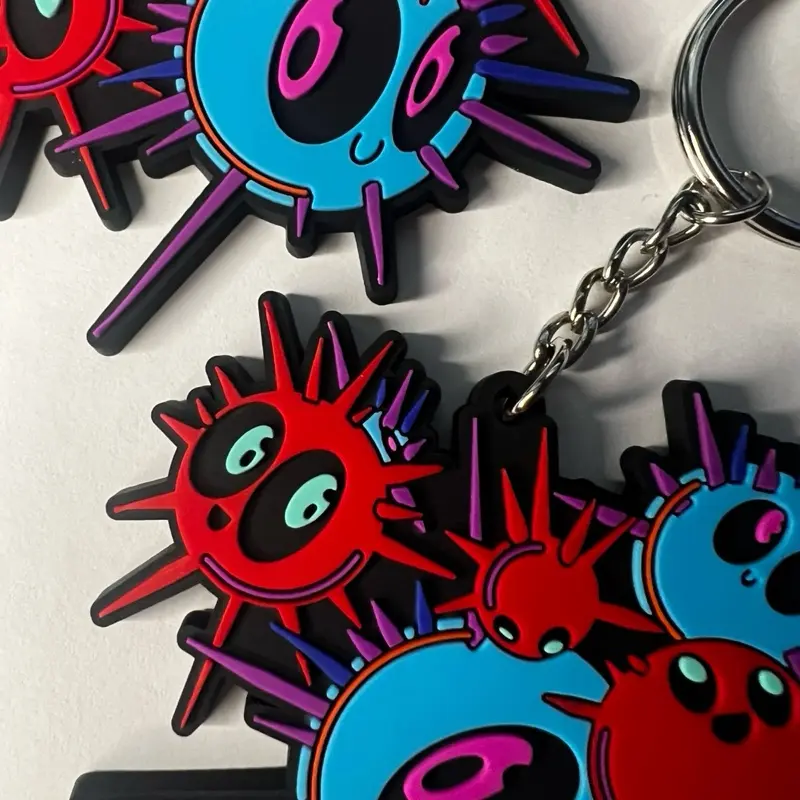 Cluster Spike Keychain - Durable Design, Easy-to-Use Lock Mechanism, Versatile Accessory for Various Uses
