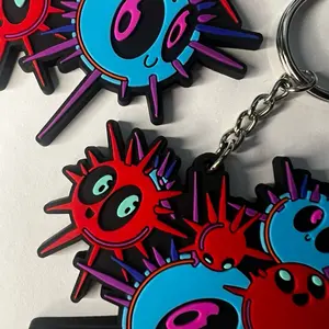 Cluster Spike Keychain - Durable Design, Easy-to-Use Lock Mechanism, Versatile Accessory for Various Uses