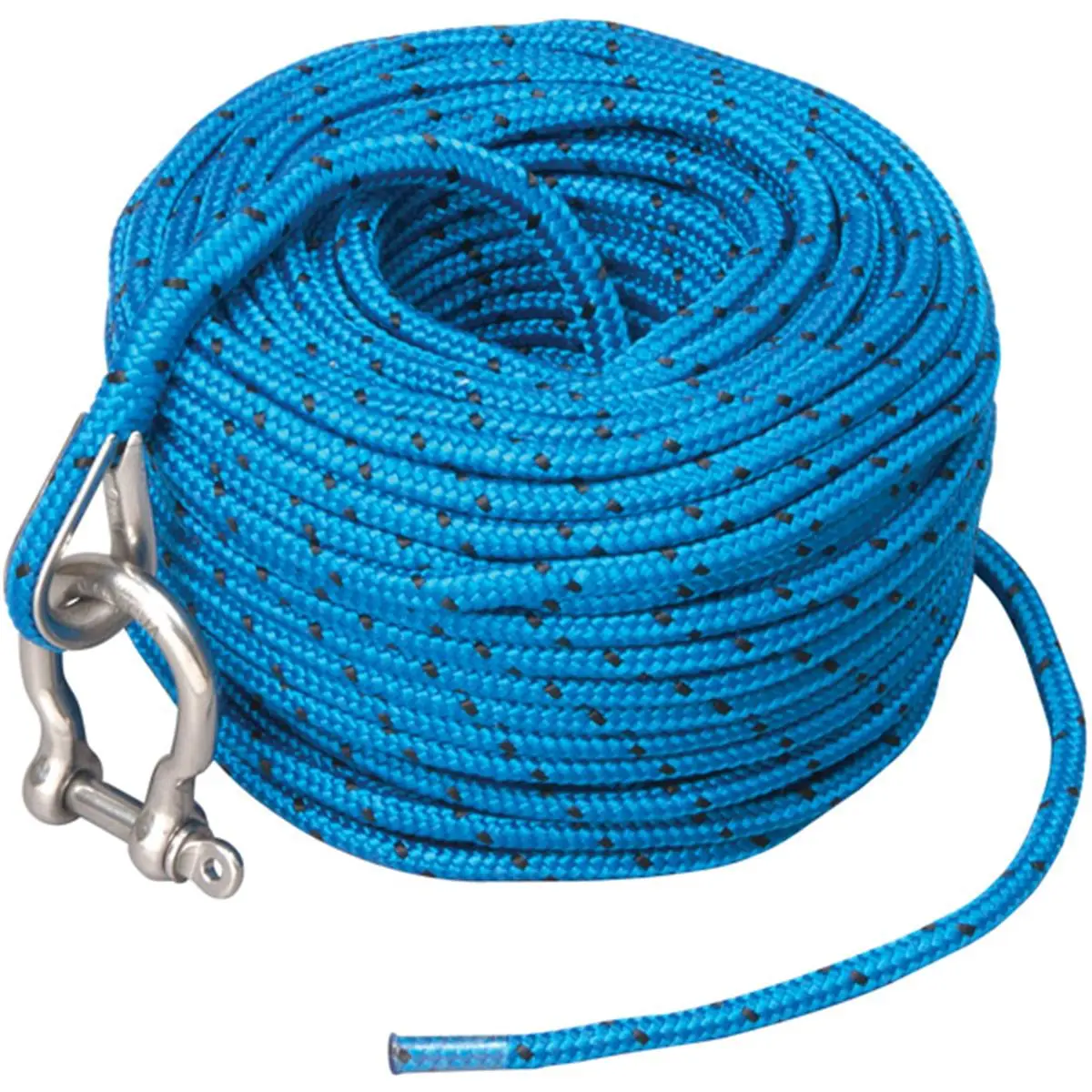 TRAC Outdoor Products  Anchor Rope 5mm x 100 ft. SS Shackle