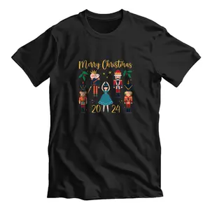 Christmas 2024 Clara and Nutcracker Ballet Pajama T-Shirt