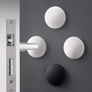 5pcs Silicone Door Stoppers - Self-Adhesive Rubber Bumpers for Home, Kitchen, Bedroom Wall Protection, Door Stopper Wall Protector