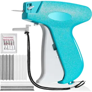Gun for Clothes, Tagging Gun for Clothing, Tag Gun Quick Sewing Gun, Quick Clothing Fixer Hemming Tool Includes 6 Needles and 1000 Black White