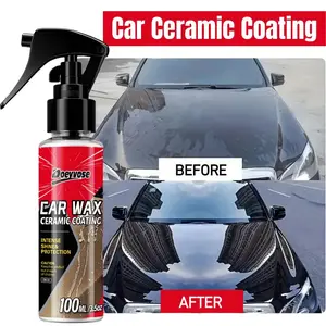 Universal Car Ceramic Coating Spray, Nano Layer for Glossy Finish, Rainproof & Stain Removal, High Shine Automotive Paint Protection
