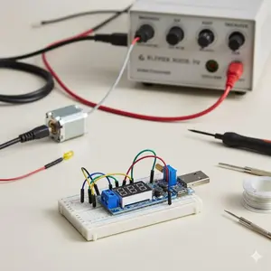 Adjustable Dc-dc Boost Buck converter 1.2V-24V Output usb-c power supply module for car electronics Diy laptop Charger Overload Short Circuit Protection Portable Voltage Regulator