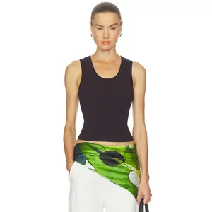 AGOLDE Poppy Tank Top in Eggplant