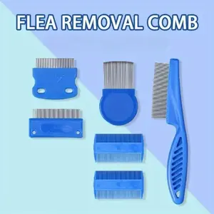 6Pcs/Set Lices Removal Head Lice Comb Lice Comb Easily Removes Eggs Lices Combs Dandruff Combs Long Lasting Non Deformation Hair Brush Comb