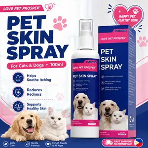 LOVE PET PROSPER Pet Skin Relief Spray for Dogs and Cats, Soothing Spray for Itchy Skin, Dry Coat, Hot Spots, Paws and Sensitive Skin Care | COD