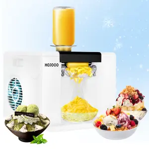 Mojoco Snowflake Ice Machine – Automatic Countertop Ice Shaver for Fine, Café-Style Snowflake Ice – Food-Grade, Mess-Free One-Touch Operation – Ideal for Bingsu, Snow Cones, and Frozen Desserts