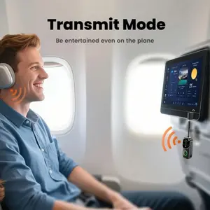 New Arrival Bluetooth 5.4 Audio Receiver-Transmitter Adapter with 3.5mm Strong Magnetic Indoor HD Antenna for TVs, Headphones, Cars