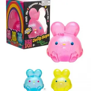 Easter Bunny Sensory Toy Set - Cute Squishy Fidget Bundle with Assorted Textures - Perfect Easter Basket Stuffers & Spring Gifts for Kids (Ages 3+)