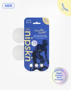 Men's Anti-Chafe Reusable Nipple Cover Clear / Own the Game - Nipskin®