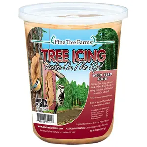 Icing Pine Tree Farms Fruit-Flavored Suet Spread, 28 oz, Beef Suet, Applies on Trees, Bird-Attracting Pet Bird Feeding Supply, Apply On Trees