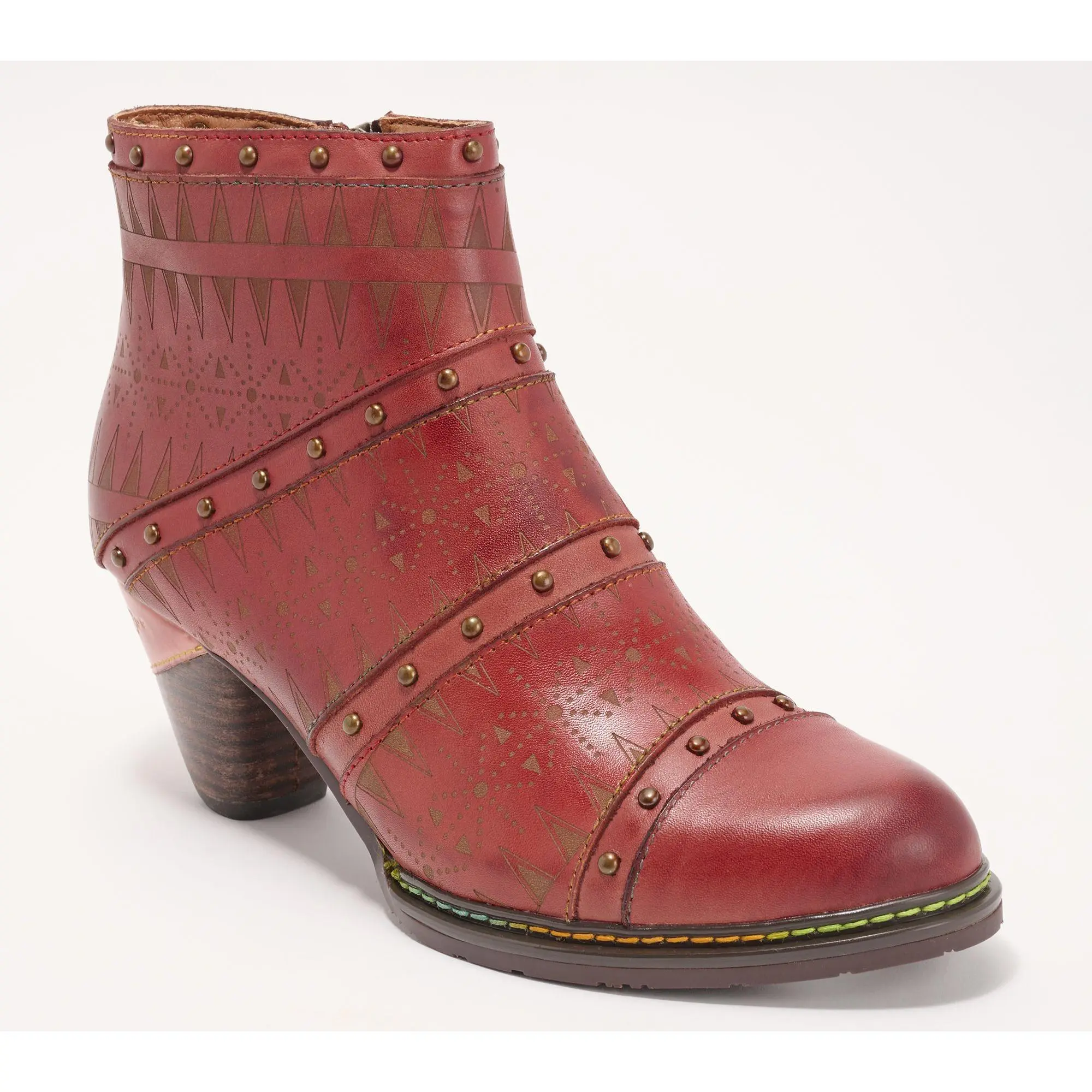 L'Artiste by Spring Step Leather Heeled Ankle Boots - Niobe